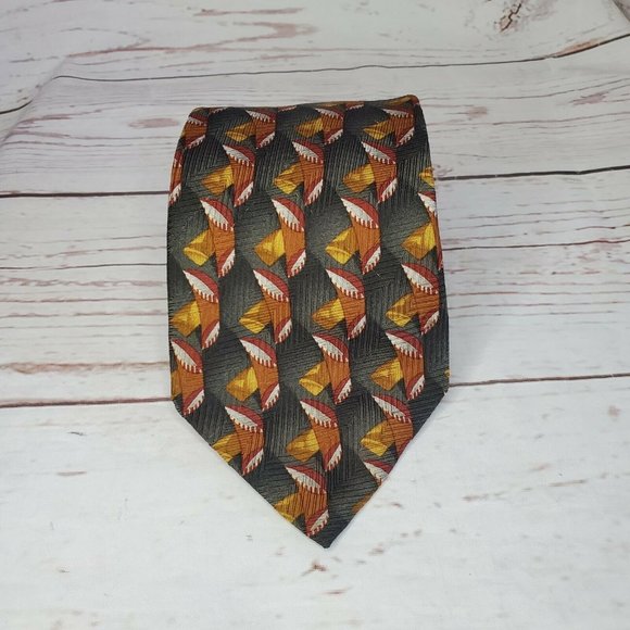 Rare Ermenegildo Zegna %100 Seta Silk Italian Tie - Picture 1 of 12